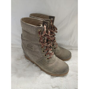 Sorel Lexie Internal Wedge Boots Women's Size 8.5 Ankle Winter NL3778-297
